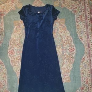Vintage Velvet Midi Dress